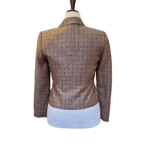 Vintage Linen Blazer by Harve Benard size 8 - Picture 2 of 5